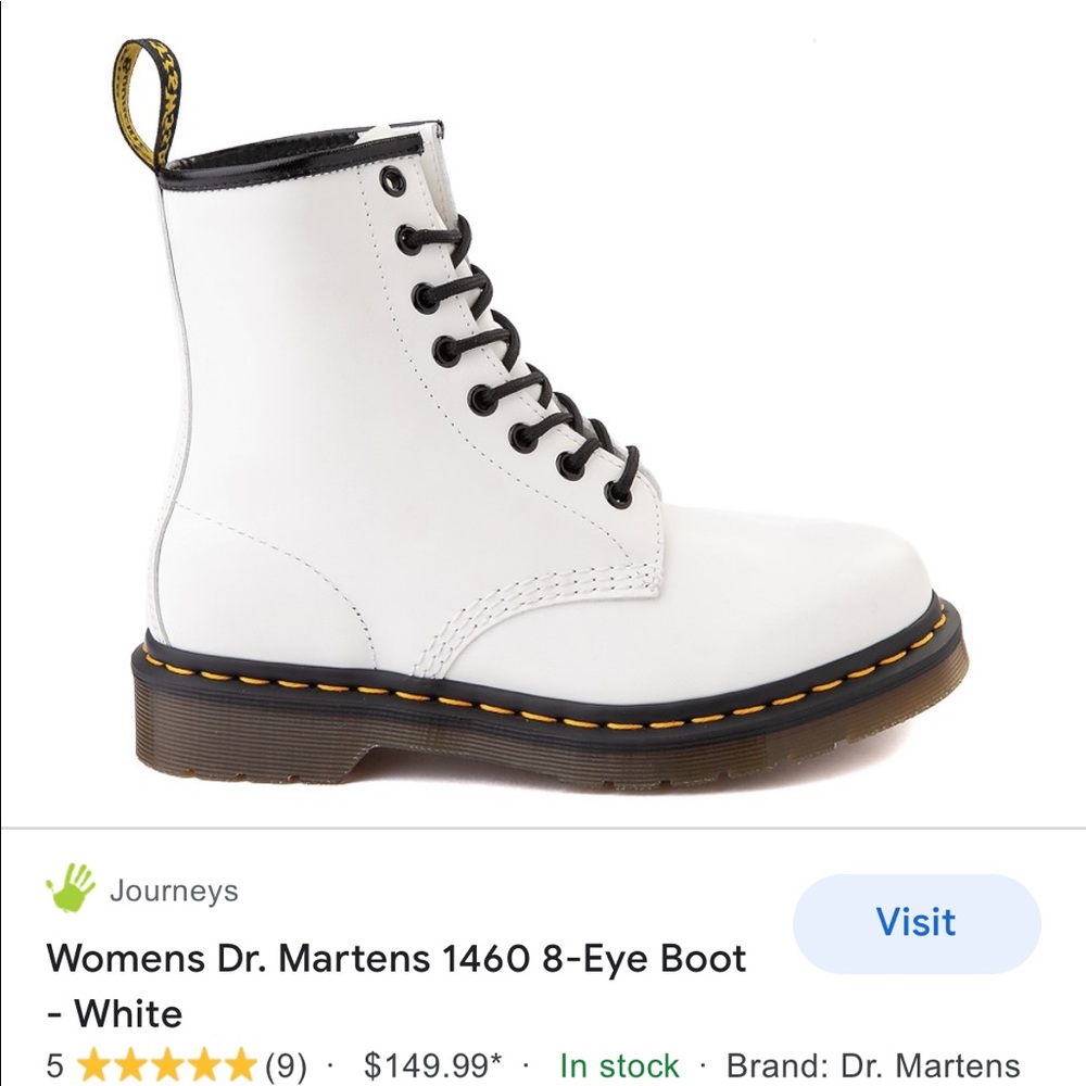 COPY - Doc Martens white boots. Never worn